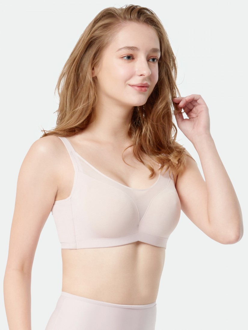 BB-00668, NiTi Shape-Memory Wire Moulded Full Cup Bra (Cup D-E