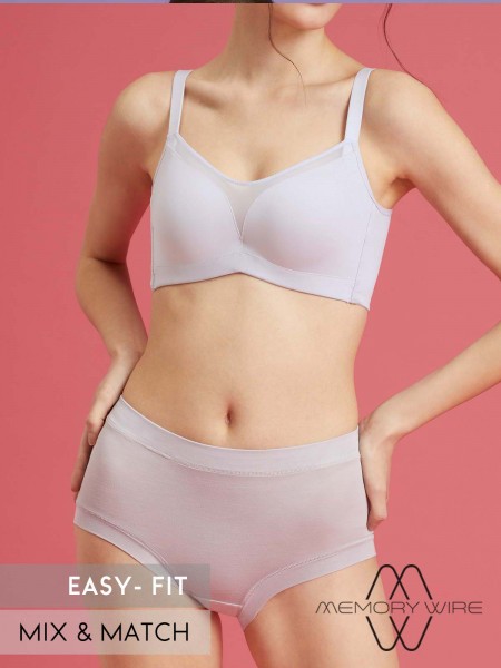 NiTi Shape-Memory Wire Moulded Full Cup Bra (Cup C-D)