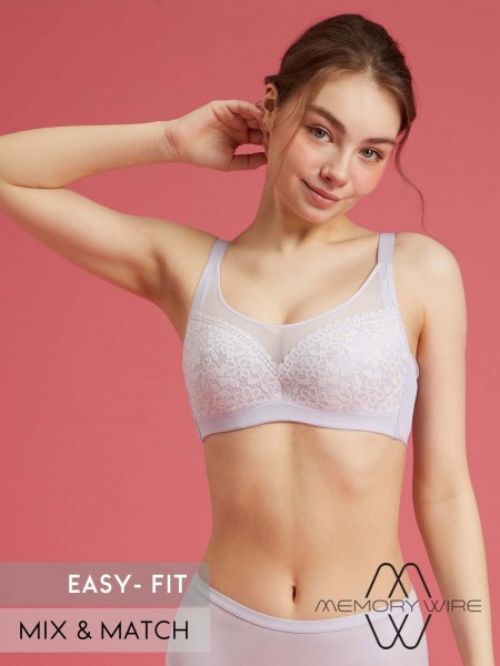 NiTi Shape-Memory Wire Moulded Full Cup Bra (Cup D-E)