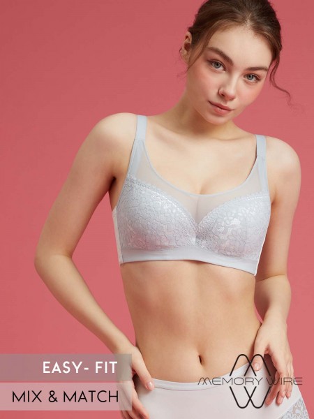 NiTi Shape-Memory Wire Moulded Full Cup Bra (Cup F-G)