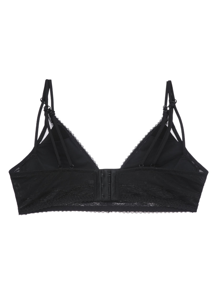 BB-02218, Lace Strappy Push in Bralette (Cup B-C), Black | SATAMI ...