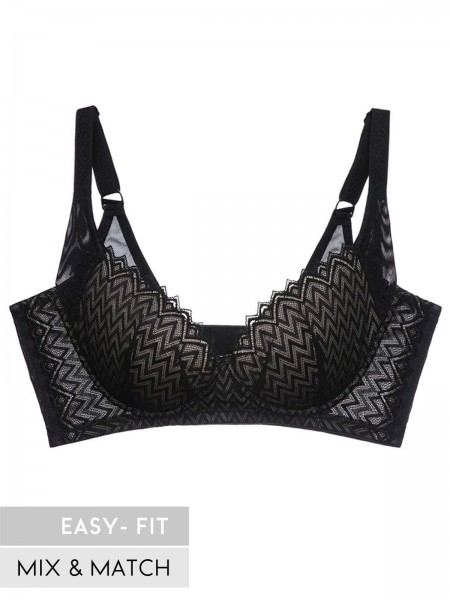 Lace Push-up Demi Wireless Bra (Cup B-C)