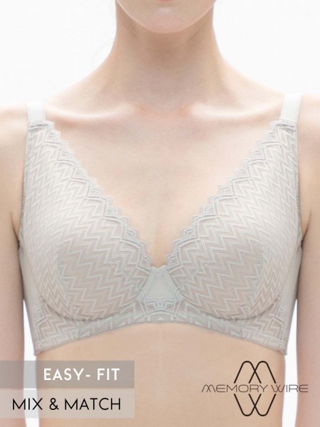 NiTi Shape-Memory Wire Non-padded Full Cup Bra (Cup D-E)