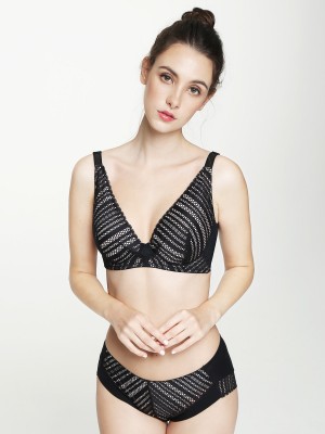 NiTi Shape-Memory Wire Non-padded Full Cup Bra (Cup D-E)