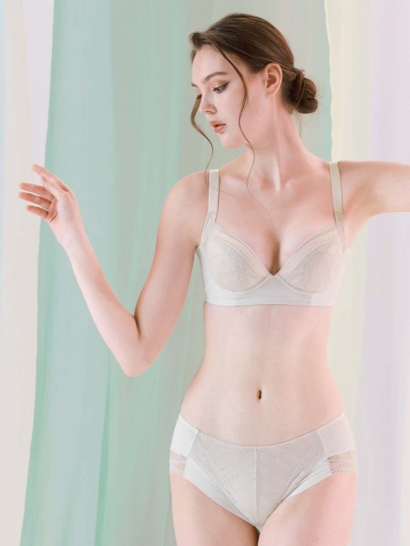 NiTi Shape-Memory Wire Lace Demi Moulded Bra (Cup B-C)