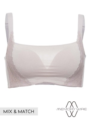 NiTi Shape-Memory Wire Moulded Full Cup Camisole Bra (Cup D-E)