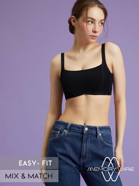 NiTi Shape-Memory Wire Moulded Full Cup Camisole Bra (Cup D-E)