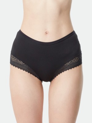 Lace Trimmed Midi Lite-control Brief