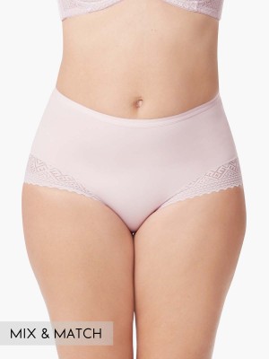 Lace Trimmed Midi Lite-control Brief