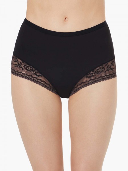 Lace Trimmed Midi Lite-control Brief