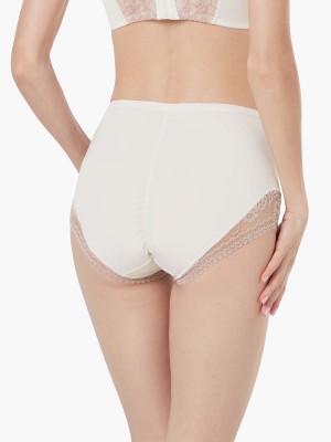 Lace Trimmed Midi Lite-control Brief