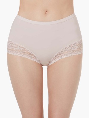 Lace Trimmed Midi Lite-control Brief