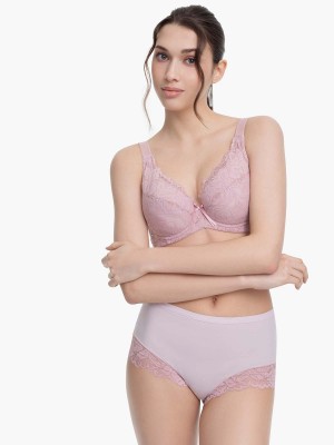 Lace Trimmed Midi Lite-control Brief