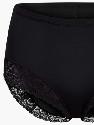 Lace Trimmed Midi Lite-control Brief