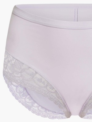 Lace Trimmed Midi Lite-control Brief