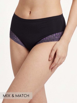 Lace Trimmed Midi Lite-control Brief