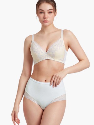 Lace Trimmed Midi Lite-control Brief
