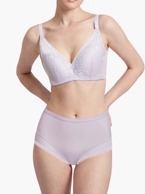 Lace Trimmed Midi Lite-control Brief