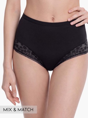 Lace Trimmed Midi Lite-control Brief