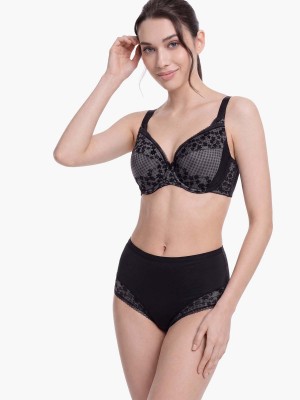 Lace Trimmed Midi Lite-control Brief
