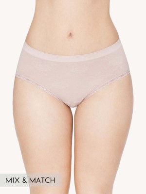 Cotton Blended Seamless Hi-Cut Brief