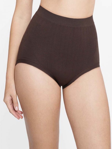 Cotton Blended Seamless Mid-Rise Hi-Cut Brief (2 pack)