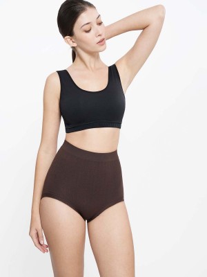 Cotton Blended Seamless Mid-Rise Hi-Cut Brief (2 pack)