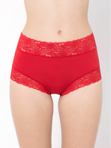 Lace Trimmed Tactel® Midi Boxer