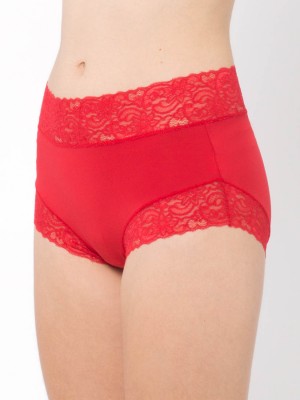 Lace Trimmed Tactel® Midi Boxer