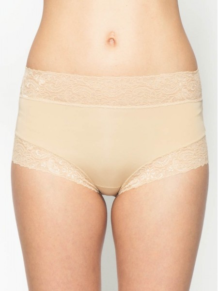 Lace Trimmed Tactel® Midi Boxer