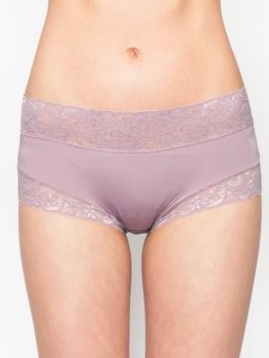 Lace Trimmed Tactel® Low-rise Boxer