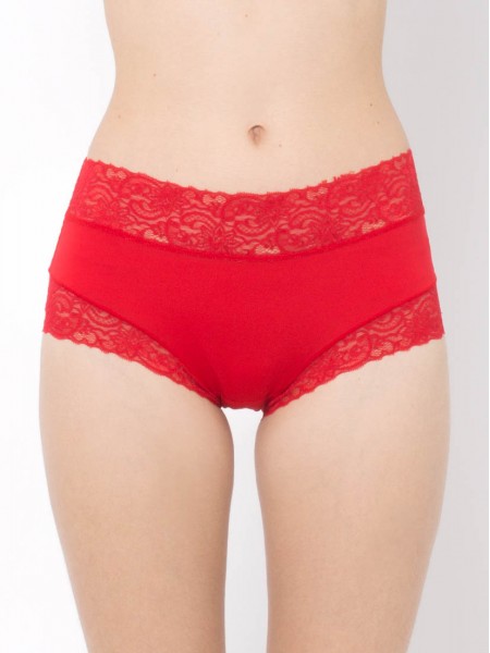 Lace Trimmed Tactel® Low-rise Boxer