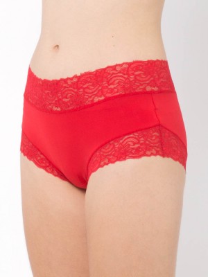 Lace Trimmed Tactel® Low-rise Boxer