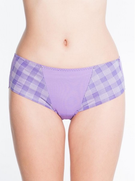Checkered Seamless Short Brief