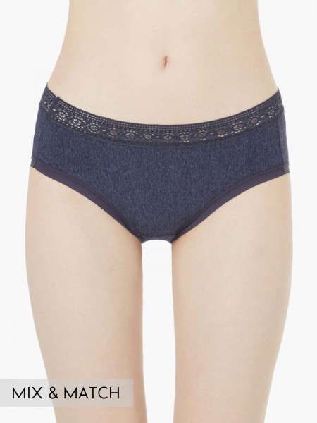 Lace Trimmed Low-rise Brief