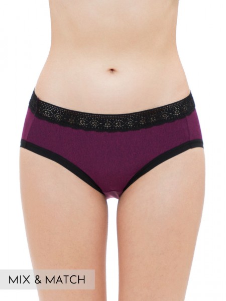 Lace Trimmed Low-rise Brief