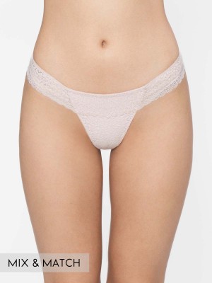 Lace Top Low Rise Thong