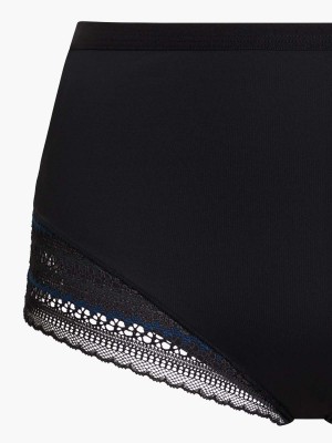 Lace Trimmed Midi Lite-control Brief