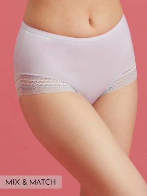 Lace Trimmed Midi Lite-control Brief