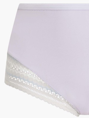 Lace Trimmed Midi Lite-control Brief
