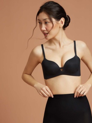 Invisible Deep V Moulded T-Shirt Wireless Bra (Cup B-C)