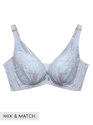 Lace Deep V Soft Cup Bra (Cup C-E)