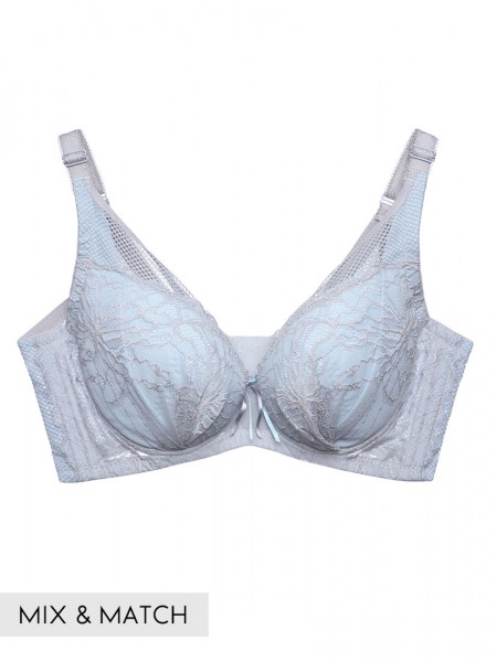 Lace Deep V Soft Cup Bra (Cup C-E)