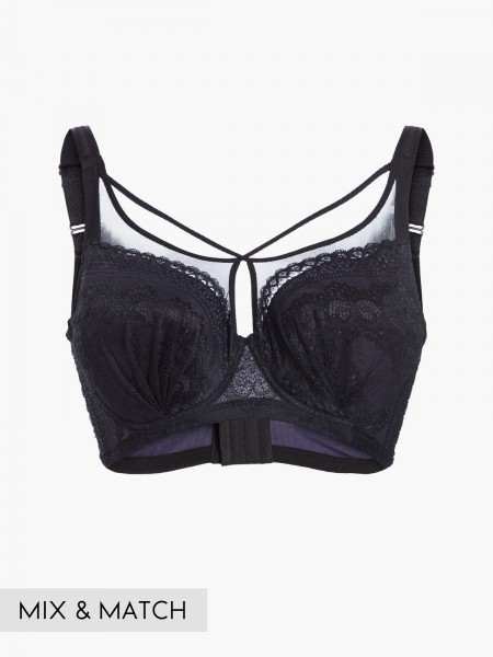Front Cross Soft Cup Bra (Cup F-G)