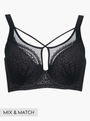 Front Cross Soft Cup Bra (Cup C-E)