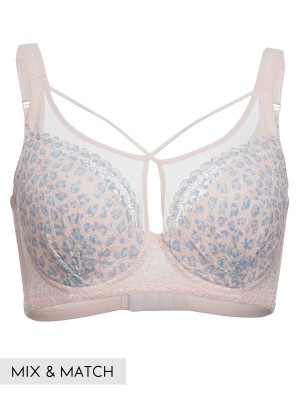 Front Cross Soft Cup Bra (Cup C-E)