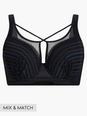 Front Cross Soft Cup Bra (Cup C-E)