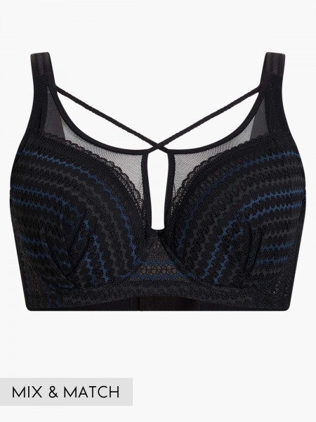 Front Cross Soft Cup Bra (Cup F-G)