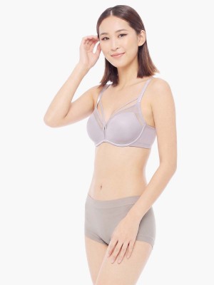Strappy Front Cross Full Cup Simplicity Moulded Bra (Cup C-F)