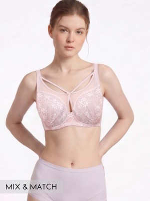 Front Cross Soft Cup Bra (Cup C-E)